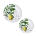 卸売 8 10 12 インチ植物メラミンカリフォルニアレモンパターンプレートクリエイティブ皿プレート食器