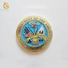 custom metal antiqu gold silver challenge souvenir coin