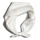 white silk scarf for painting 100% silk blank scarf