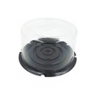 Clear Good Display Box Plastic Round Birthday Cake Box Packaging