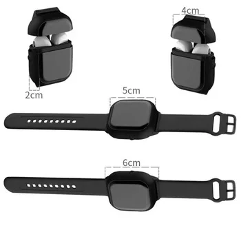 A01 Wearable Wristband Smart Watch TWS Earphone Auto Pairing Removeable Charging Box BT 5.0 for iPhone Huawei Xiaomi - ANKUX.COM