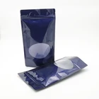 Customized print stand up zipper pouch smell proof mylar plastic vaccum snack coffee bean nut packaging bags