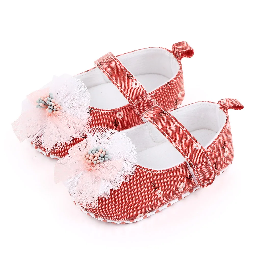 New arrival beauty bow princess shoes newborn toddler shoes girls in bulk details