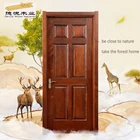 simple solid wood door pastoral style wood door new design door
