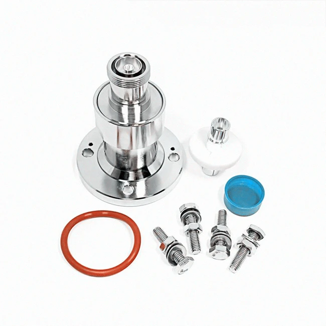 RF Adapter EIA Flange Connector 1-5/8 eia to 7/16 DIN Female Jack Coaxial Adaptor