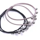 2 on 1 Double Fashion Beaded Rubber Band hair ties soft rubber hair band for women