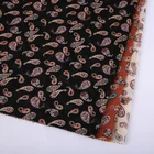 wholesale black Diamond chiffon classic paisley customised fabric printing