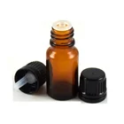 Vial Essential Empty Glass Amber Vial 10 Ml Essential Oil Bottle Tamper Evident Cap