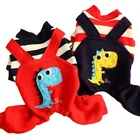 Cat Coats Pet Winter Cartoon Multi-color Cat Puppy Coats Print Animal Pet Suspender Trousers