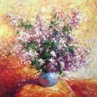 Hand Painting Floral Still Life Wall Pictures Pink And White Flower Canvas Painting Art Wall Decor