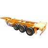 Cheap price 3 axle skeleton chassis 40ft 20ft container carrier truck trailers