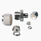 1/2" SS316 Stainless Steel Double Ferrules Inch Tube Fittings Reducing Unions 1/16 To 1 1/2"