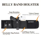 Belt Holster Tactical Belt Holster Tactical Belt With Double Magazine Pouch Neoprene Concealed Carry Belly Band Holster