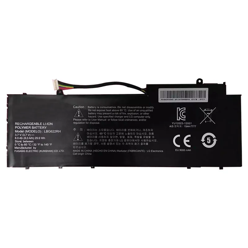 LBG622RH 3.7V 29.6WH