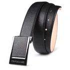 long life usage quality handmade strap polo men leather belt animal texture with metal buckle