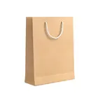 Recyclable Paper Biodegradable Gift Bag Take Away Paper Bag Customizable Kraft Paper Biodegradable Gift Bag Wih Handle