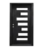 modern luxury double front entry high security metal door design for apartment house