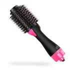 Private Label Electric One Step Hair Dryer Straightener Brush Hot Air Brush Hair Straightener Brush Comb