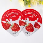 covers SGS aluminium foil lid for cups metal caps with logo printed
