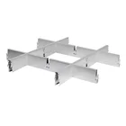 Good quality aluminum ceiling grid types aluminum false grill ceiling 100*100 aluminum ceiling grid
