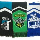 Manufacturers direct quality winter polyester custom football scarf printing jacquard knitting scarf pattern