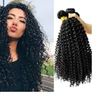 Cheap virgin human hair bundles with closure afro mongolian kinky curly hair vendors