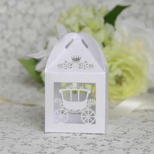 & gifts   product name: fancy laser cut favor box wedding candy