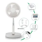 Solar Rechargeable Table Foldable Charging Folding fan rechargeable fan