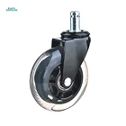Heavy duty small plastic rubber swivel office chair caster furniture castor caster wheel