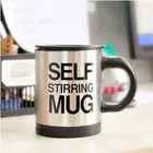 Plastic Drinking Self Coffee Auto Stirring Mug With Lid