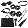 High-end handbag leather 8pcs/set BDSM bondage restraints kit