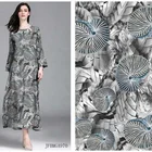 100% viscose satin face woven digital print fabric printing for dress and garment