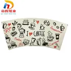 Designs Paper 100% Virgin Raw Material 260gsm Food Grade Pe Coated Cardboard Designs Logo Paper Cup Fan