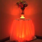 Holiday Decoration Holiday Table Undertable Display Decoration Remote Controlled Round Led 6'' Light Base