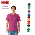 100% Cotton Blank T Shirt 210 GSM China Short Sleeve Custom Logo Printing 100% Cotton Blank Tee T Shirt T-shirt for Men