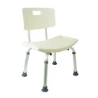 removable backrest aluminum shower chair commode handicapped medical bath chair bathroom shower seat for disabled and elderly
