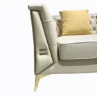 Furniture Leather High-end Design Modern Furniture Wooden Leather Living Room Sofa