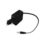 Whole sale 3 in 1 retractable USB charging cable for mobile phone/tablet/camera/MP3 MP4 player/video game player