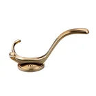 Newest elegant high performance cheap metal decorative gold wall coat hook