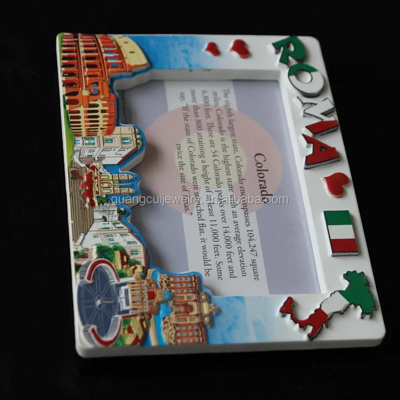 wholesale custom logo 3d printed roma italian tourist souvenir