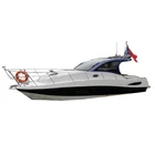 china manufacturer 30ft fiberglass high speed sport boat fishing yacht