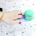 Uv Nails Mini Rechargeable UV Polish Gel Cordless Led Lamp Nails Black For Personal Care