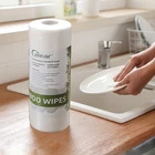 Towels Kitchen 30sheets Washable Bamboo Towels Reusable 100% Biodegradabl Cloth Kitchen Paper Towels