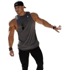Men Gym Muscle Sleeveless Shirt Male Vest Tank Tops bodybuilding clothing With Custom Logo tank top