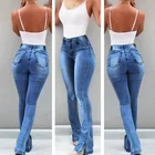 Jeans Jeans Woman Skinny Slim Fit Denim Pants 2020 High Waist Hot Jeans Elastic Flare Trousers