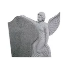 Grey Granite Stone Angel Cemetery Monument Designs