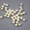 Fancy design imitation ABS 16mm round decoration plastic pearl beads without hole
