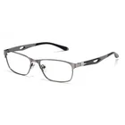 Custom Logo Square EyeGlasses TR90 Light Optical Frame Glasses Men Women Metal Eyewear