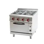 Gas Range Cooker Gas Freestanding Multifunctional Range 4 Burner Stove with Oven