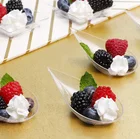 disposable plastic candy dish mini dessert plates for restaurant and dessert
